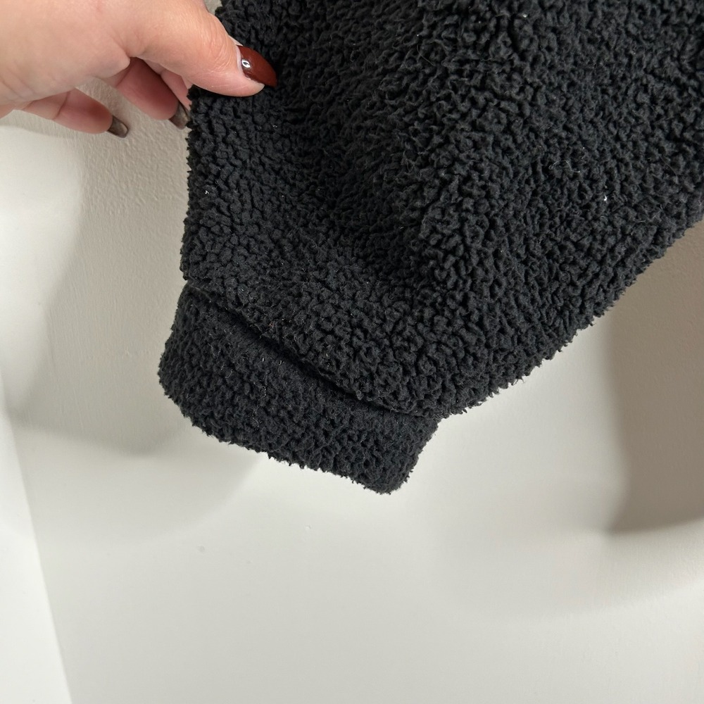 Columbia‎ Fleece Snap Neck Shirt Jacket Black Size XXL Women's Cozy Warm Layer - Picture 7 of 10